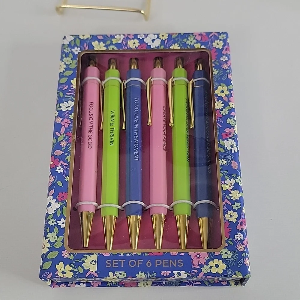 James Burke Collection Pens, Pack of 6, New-in-Pack